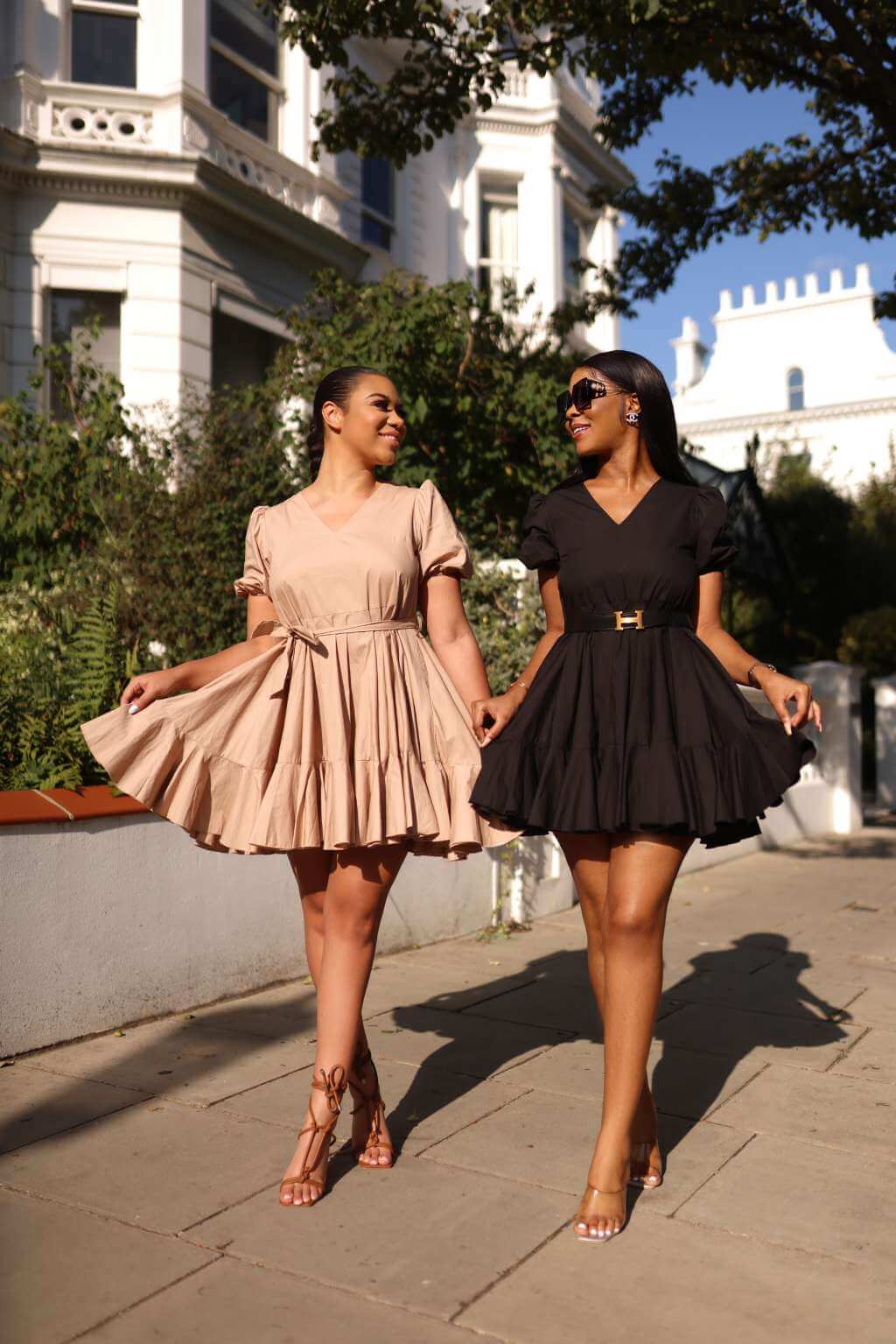 This gathered hem dress gives you classic vibes that are sure to keep you looking chic. Style over some tights with the belt for a more form-fitted style, or wear more casually without it! With folded shoulders straps, this dress gives you a super classy look with easy-to-match colors. We think this dress will be your new go-to outfit!