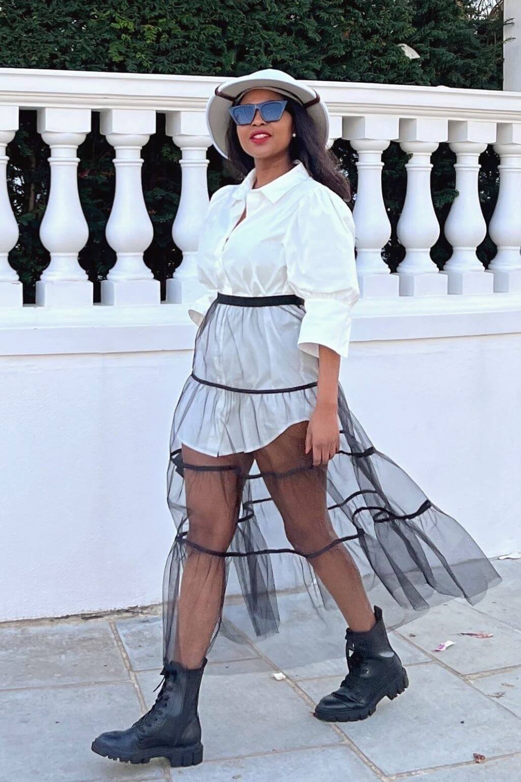 tulle skirt and top set is ready for an event, you have a meeting or a date.