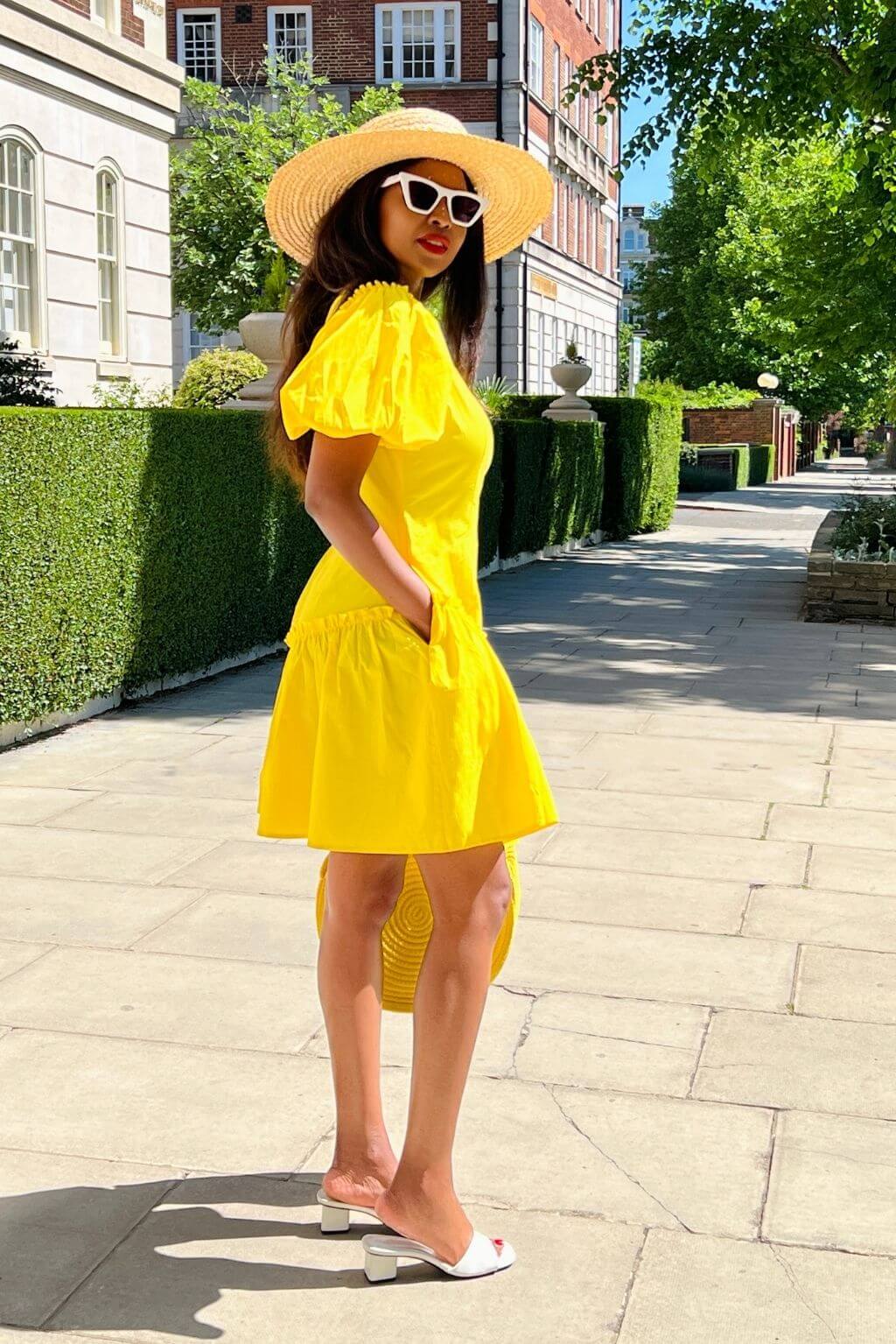 Wearing this yellow summer dress will bring positive vibes your way, you'll be shining bright and cannot be missed therefore compliments will be flowing everywhere you go.