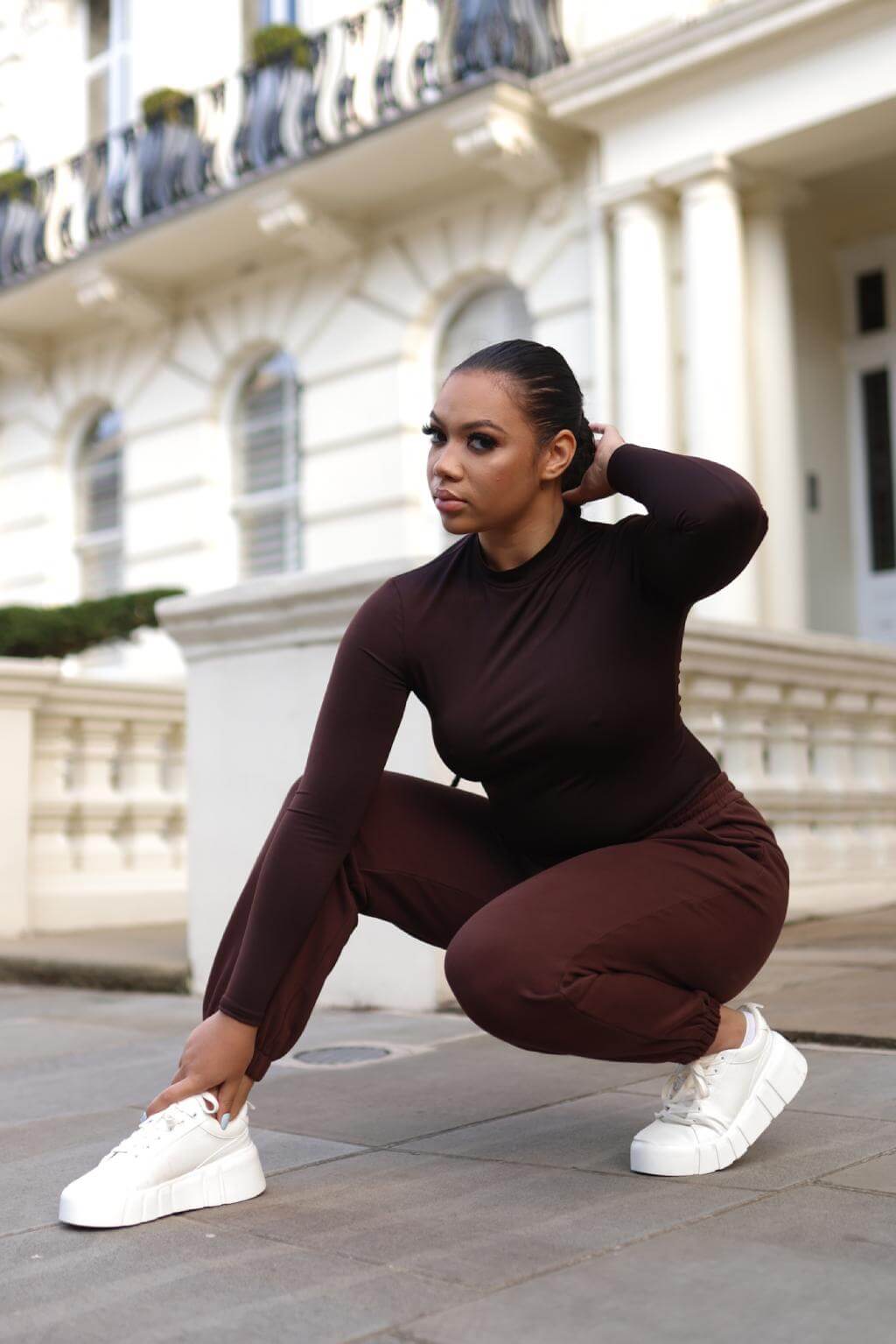 Our Track Suit is designed to fit perfect and be comfortable! It's great for those lazy days or for those days you just don't want to wear jeans. Go with our oversized top and cute matching bottoms that compliment any outfit!