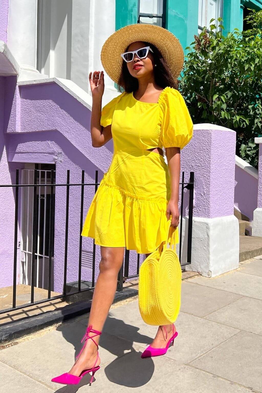 Yellow Poplin Dress: Wearing this dress will bring positive vibes your way, you'll be shining bright and cannot be missed therefore compliments will be flowing everywhere you go. 
